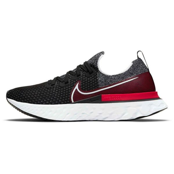 Nike React Infinity Run Flyknit Black University Red (CD4371-014)