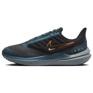 Nike Air Winflo 9 Shield Black Deep Jungle Geode-Teal Safety-Orange (DM1106-002)