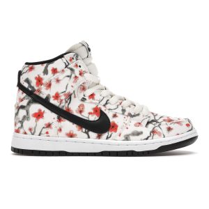 Nike SB Dunk High Pro Cherry Blossom Multi-Color Sail Black-Light-Crimson-White (305050-106)