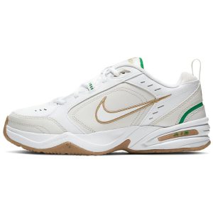 Nike Air Monarch IV White Lucky Green Gold Phantom-Grey Metallic-Gold (415445-103)