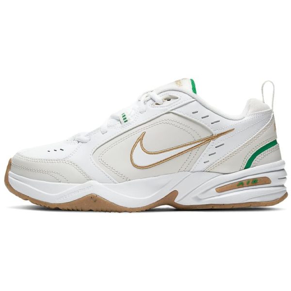 Nike Air Monarch IV White Lucky Green Gold Phantom-Grey Metallic-Gold (415445-103)