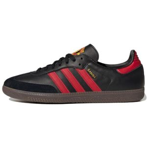 adidas Manchester United x Samba Team Black Real Red Core-Black Gum (HQ7030)