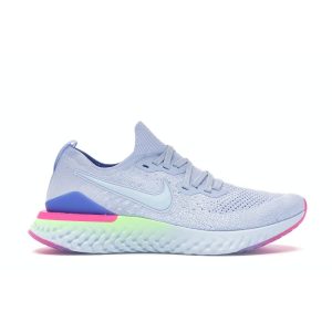 Nike Epic React Flyknit 2 8-Bit Blue Hydrogen-Blue Sapphire-Lime-Blast-Hyper-Pink-Blue-Tint (BQ8928-453)