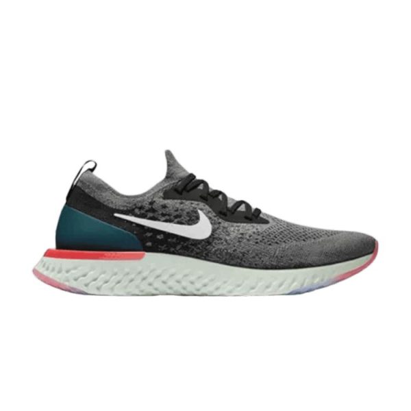 Nike Epic React Flyknit Gunsmoke Teal Grey Black-Geode-Teal-White (AQ0067-010)