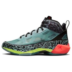 Satou Sabally x Air Jordan 37 PF Graffiti   Blue Ocean-Cube Volt (DZ0810-367)