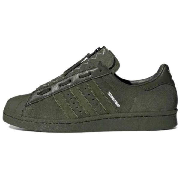 adidas Neighborhood x Superstar 80s Night Cargo Green Wild-Pine Cloud-White (GX1401)