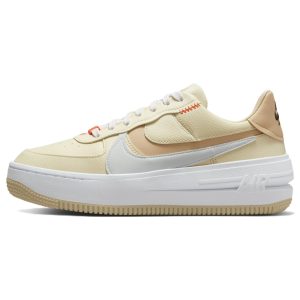 Nike Air Force 1 PLTAFORM   Coconut Milk Cream Rattan White (DZ2755-121)