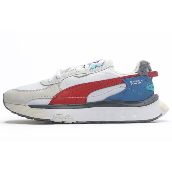 Puma Wild Rider Layers -   White Urban Red (380697-01)