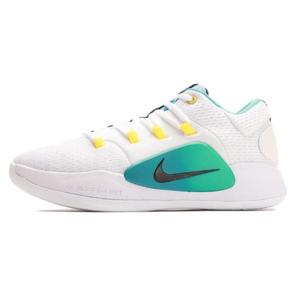 Nike Hyperdunk X Low EP White Teal Gradient Black Opti-Yellow (FN3441-101)