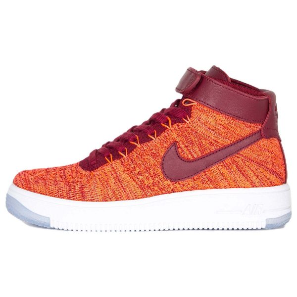 Nike Air Force 1 Flyknit Total Crimson Orange Team-Red (818018-800)