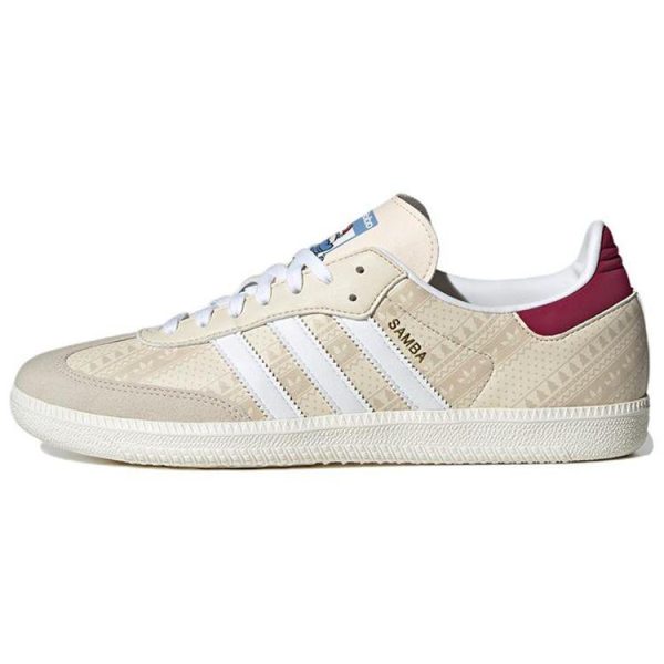 adidas Samba Wonder White Legacy Burgundy (ID4198)