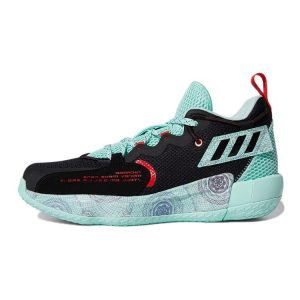 adidas Dame 7 EXTPLY Black Clear Mint Core-Black Vivid-Red (H68607)