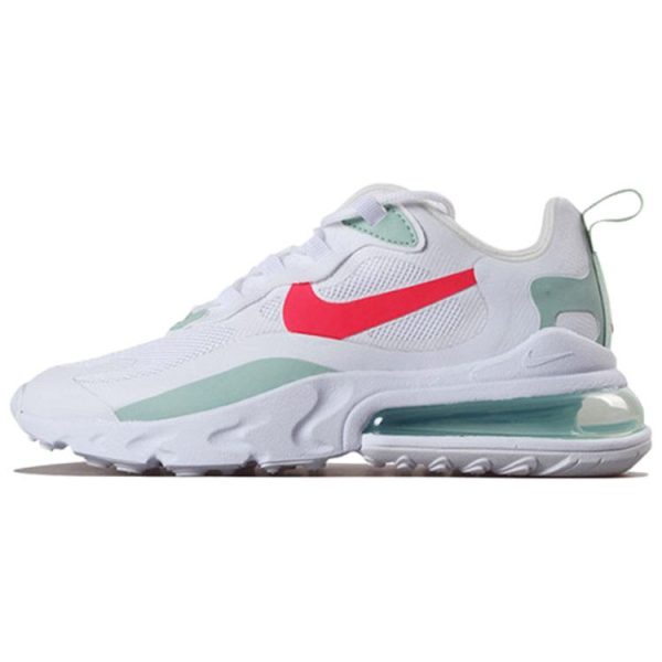 Nike Air Max 270 React White Pistachio Crimson Fistachio-Frost Laser-Crimson (CV3025-100)