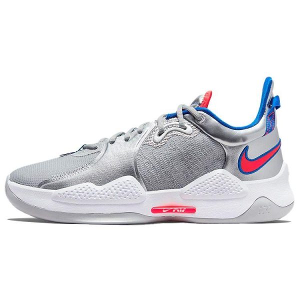 Nike PG 5 EP Clippers Silver Metallic-Silver Hyper-Royal (CW3146-005)