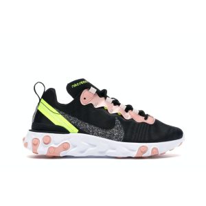 Nike React Element 55 Premium Black Coral Stardust Volt (CD6964-002)