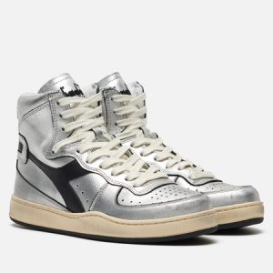 кроссовки Diadora MI Basket Silver Used (176694-C4702) серебрянного цвета