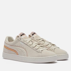 кроссовки Puma Suede For The Fanbase (397266-01) бежевого цвета