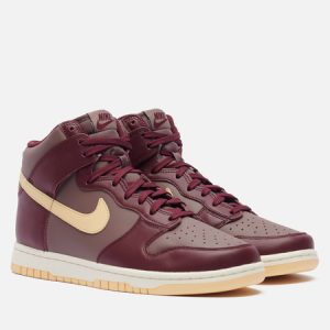 кроссовки Nike Wmns Dunk High (DD1869-202) бордового цвета