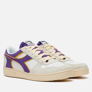 кроссовки Diadora Magic Basket Low Suede Leather (178565-C3335) белого цвета