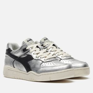 кроссовки Diadora B.560 Silver Used (181203-C4702) серебрянного цвета