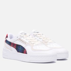 кроссовки Puma x Porsche Legacy CA Pro Tartan (308418-01) белого цвета