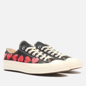 кеды Converse x Comme des Garcons Play Chuck 70 Multi Heart Low (A08149C) черного цвета