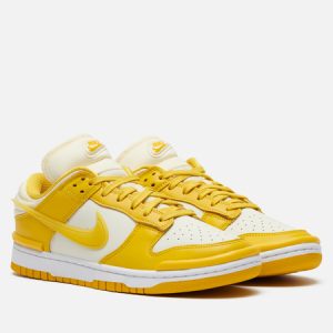 кроссовки Nike Wmns Dunk Low Twist (DZ2794-100) жёлтого цвета