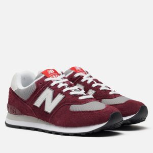 кроссовки New Balance U574BGH (U574BGH) бордового цвета