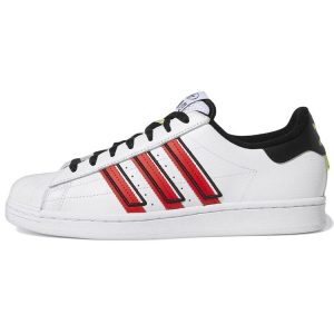 adidas Superstar White Vivid Red Cloud-White Solar-Yellow (GX6026)