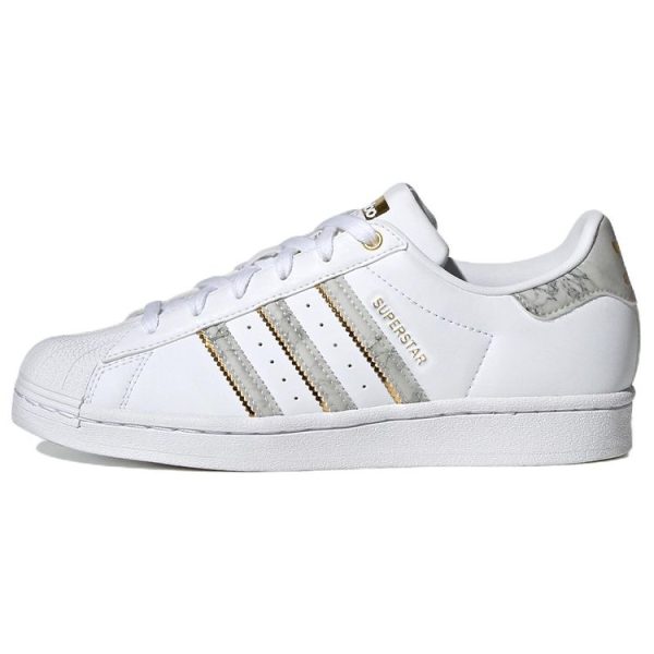 Adidas Superstar White Gold Metallic   Cloud-White (GX1839)