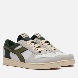 кроссовки Diadora Magic Basket Low Suede Leather (178565-D1006) белого цвета