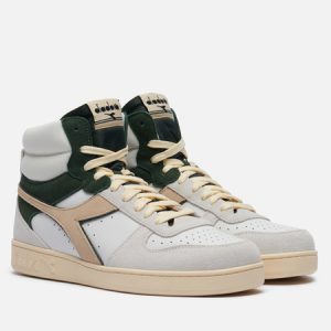 кроссовки Diadora Magic Basket Mid Suede (180184-D1006) белого цвета