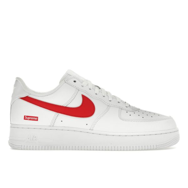 Nike Supreme x Air Force 1 Low Box Logo  Red Shanghai Exclusive White (CU9225-101)