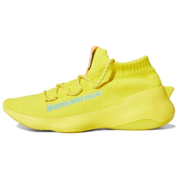 Adidas Pharrell x Human Race Sichona Shock Yellow   Customized Clear-Aqua (GW4881)