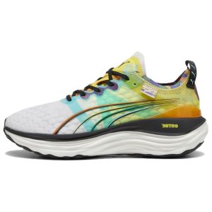 Puma ForeverRun Nitro Love Marathon   White Court-Yellow Black (380100-01)