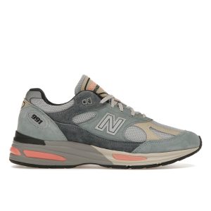 New Balance 991v2 Made In England Silver Blue Turbulence   Quiet- (U991SG2)