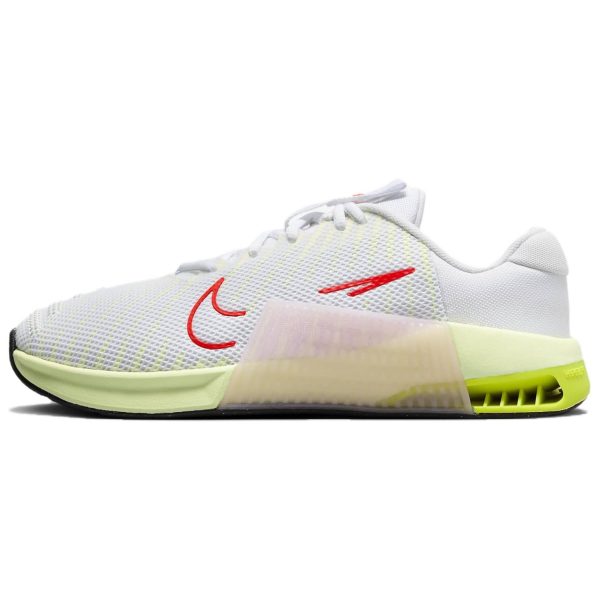 Nike Metcon 9 White Volt Crimson Barely-Volt Bright-Crimson (DZ2537-101)