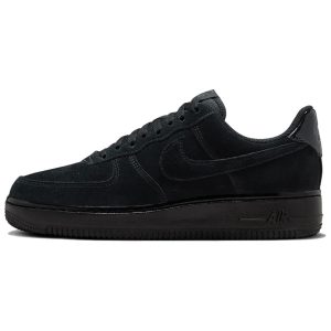 Nike   Air Force 1 Triple Black Suede Anthracite White (HM9659-001)