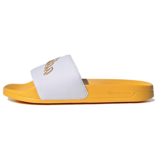 adidas Adilette Slide White Gold Metallic   Cloud-White Bold-Gold (GZ5931)