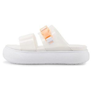 Puma Suede Mayu Pop Sandal White Fizzy Melon   Nimbus-Cloud (384433-02)