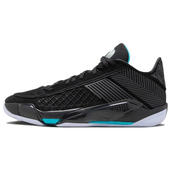 Air Jordan 38 Low PF Black Gamma Blue   Anthracite Particle-Grey (FD2325-004)