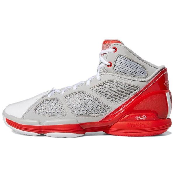 Adidas Adizero Rose 15 Restomod Grey Vivid Red   Grey-Two Cloud-White (GY0257)