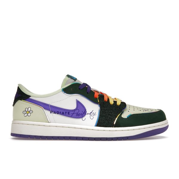 Air Jordan 1 Retro Low OG Doernbecher 2023 Green Gorge-Green Court-Purple (FD9665-351)