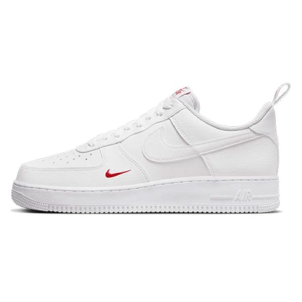 Nike Air Force 1 07 Red Mini Swoosh  - (FZ7187-100)