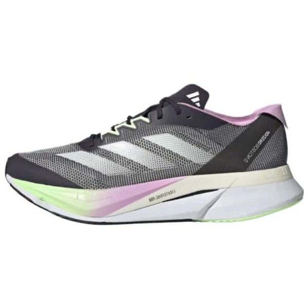 Adidas Adizero Boston 12 Black Green Spark   Aurora-Black Zero-Metallic (IG3319)