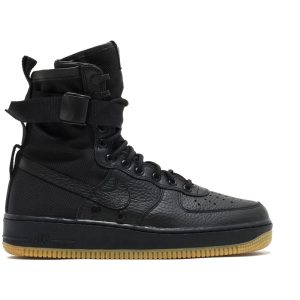 Nike SF Air Force 1 Black Gum (2017) (864024-001) черного цвета