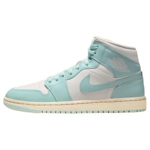 Air Jordan 1 Mid Light Dew Blue Sail Muslin (BQ6472-132)