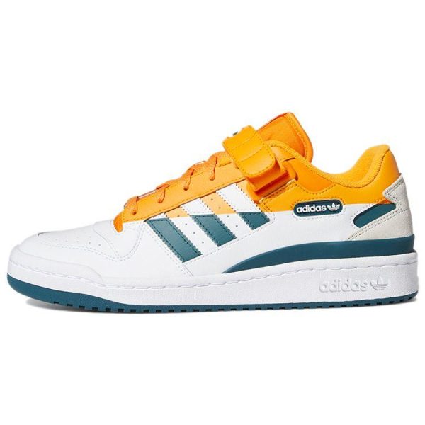 Adidas Forum Low Premium White Crew Orange Teal   Cloud-White Wild-Teal (FY4970)