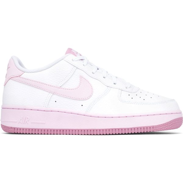 Nike Air Force 1 White Pink Foam GS (CT3839-107) белого цвета