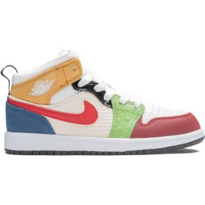 Air Jordan 1 Mid SE Messy Room PS (DR6958-100) мультиколор цвета